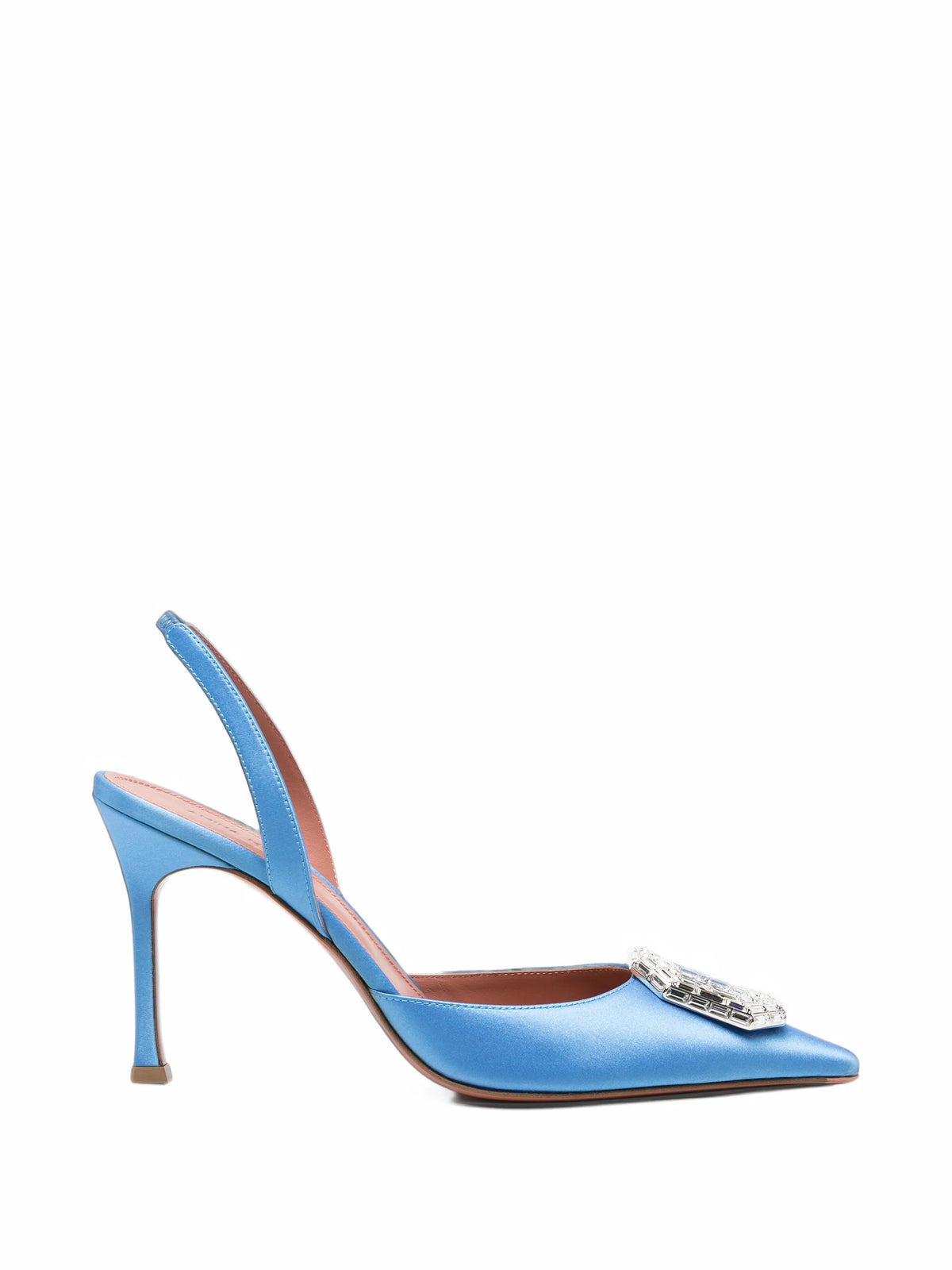 Amina Muaddi - Camelia Crystal-embellished Slingback Pumps