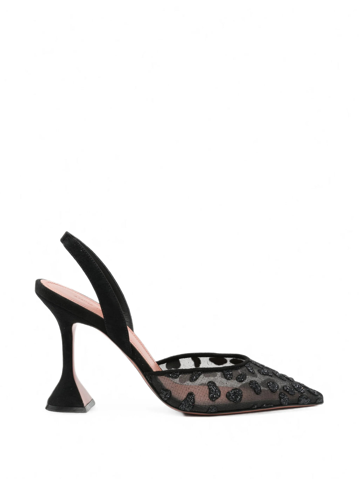 Amina Muaddi - Holli Leopard-print Mesh Pumps