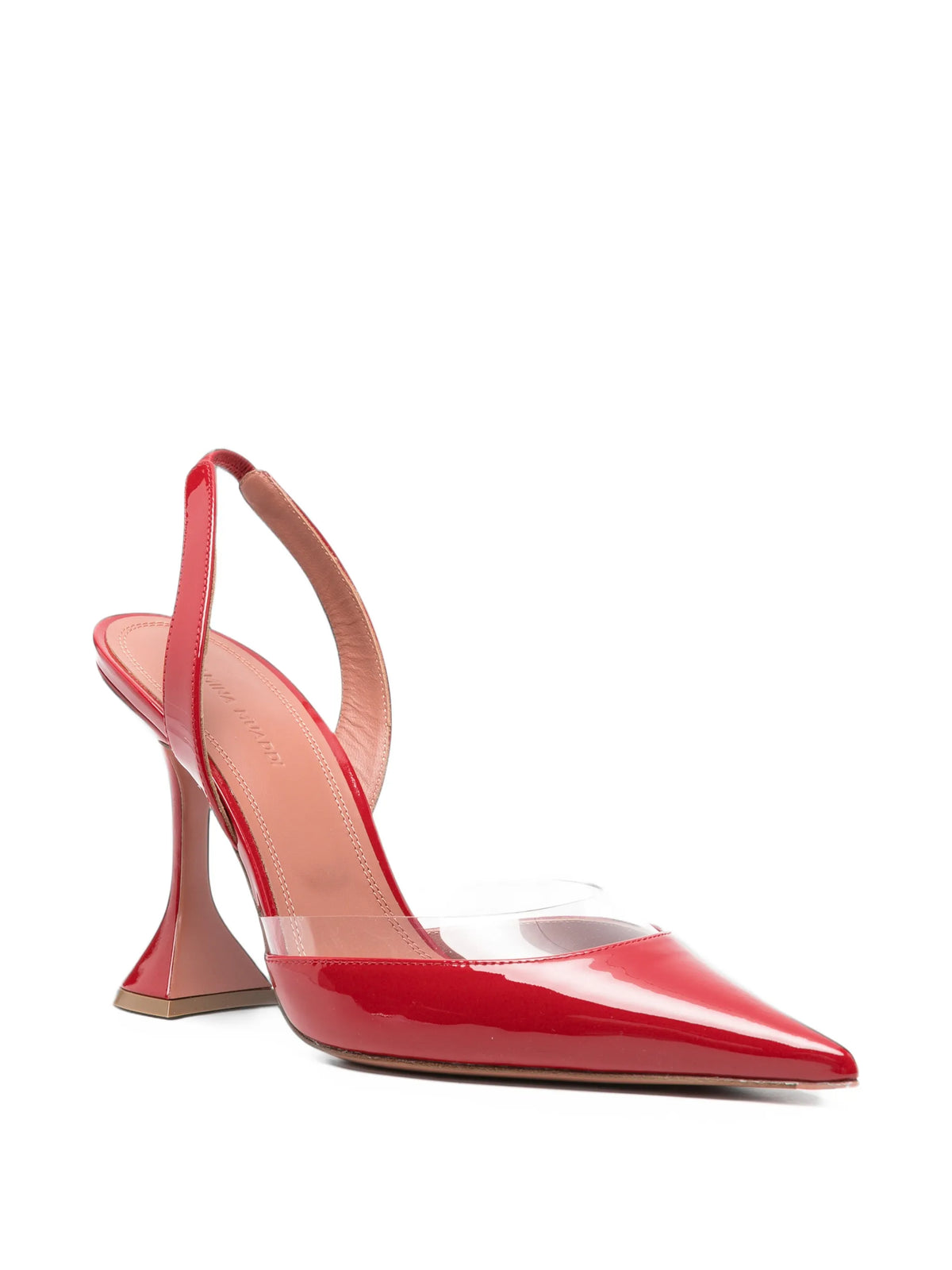 Amina Muaddi - Lara Transparent-panel Slingback Pumps