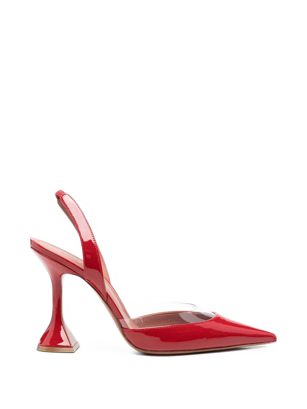 Amina Muaddi - Lara Transparent-panel Slingback Pumps