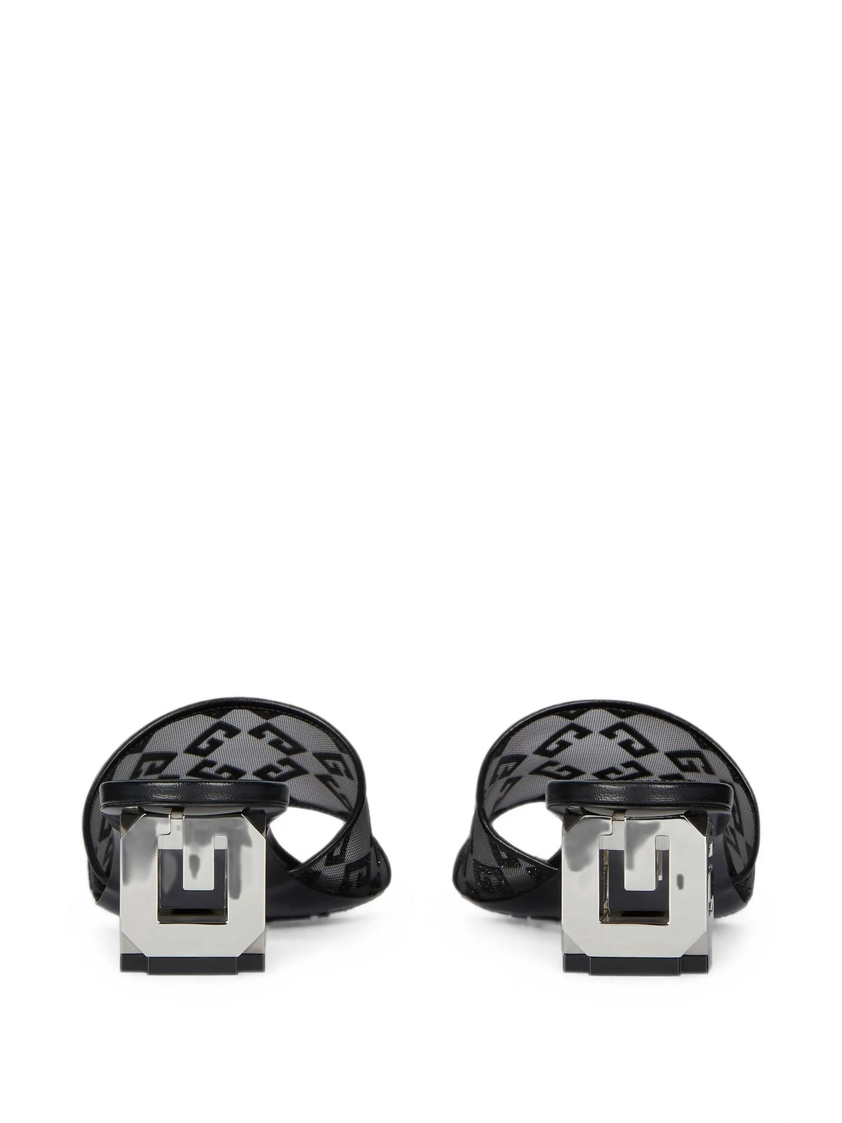 Givenchy - G Cube Mules In Monogram 72 Mesh With Lurex