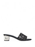 Givenchy - G Cube Mules In Monogram 72 Mesh With Lurex