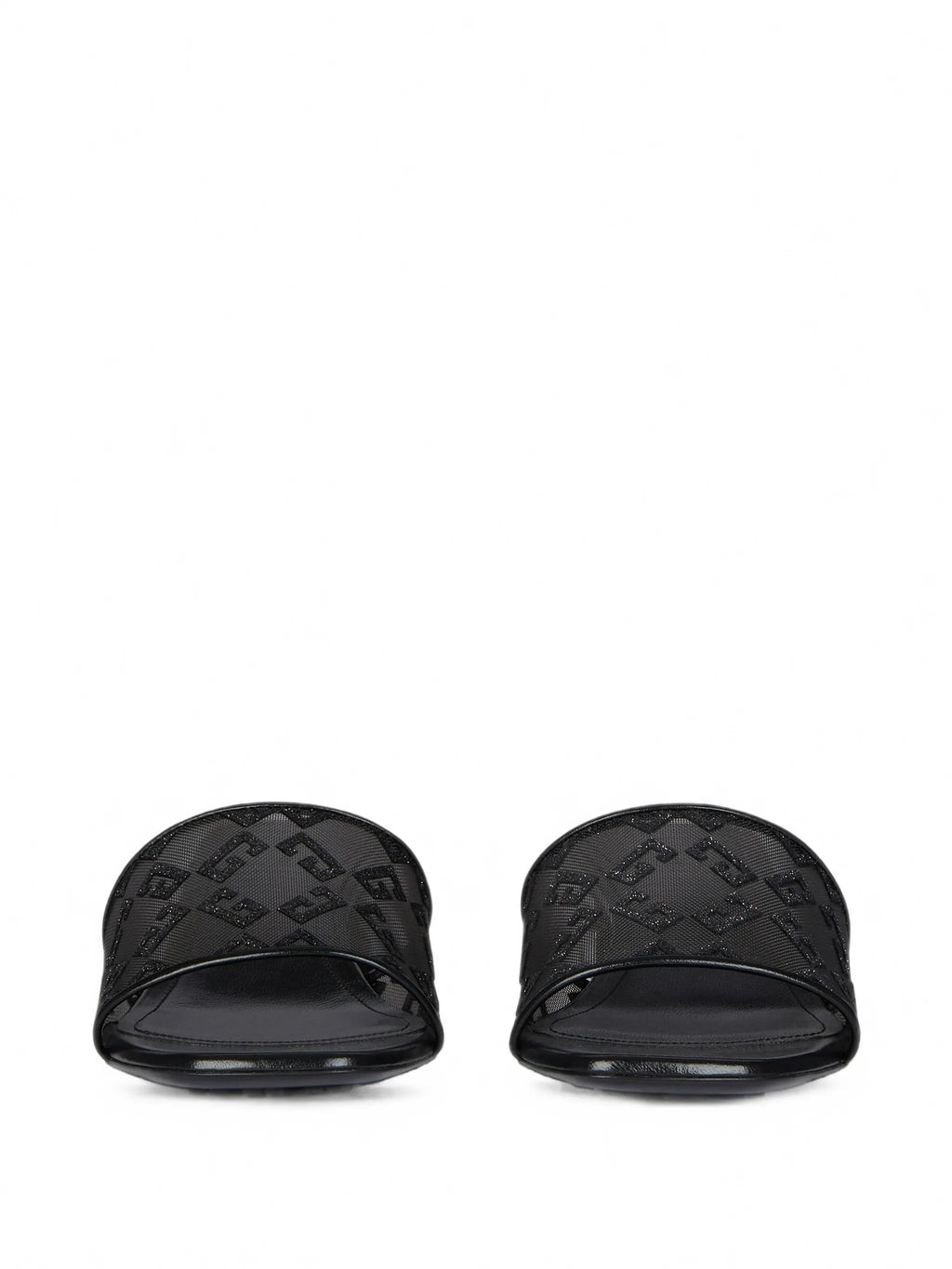 Givenchy - G Cube Mules In Monogram 72 Mesh With Lurex
