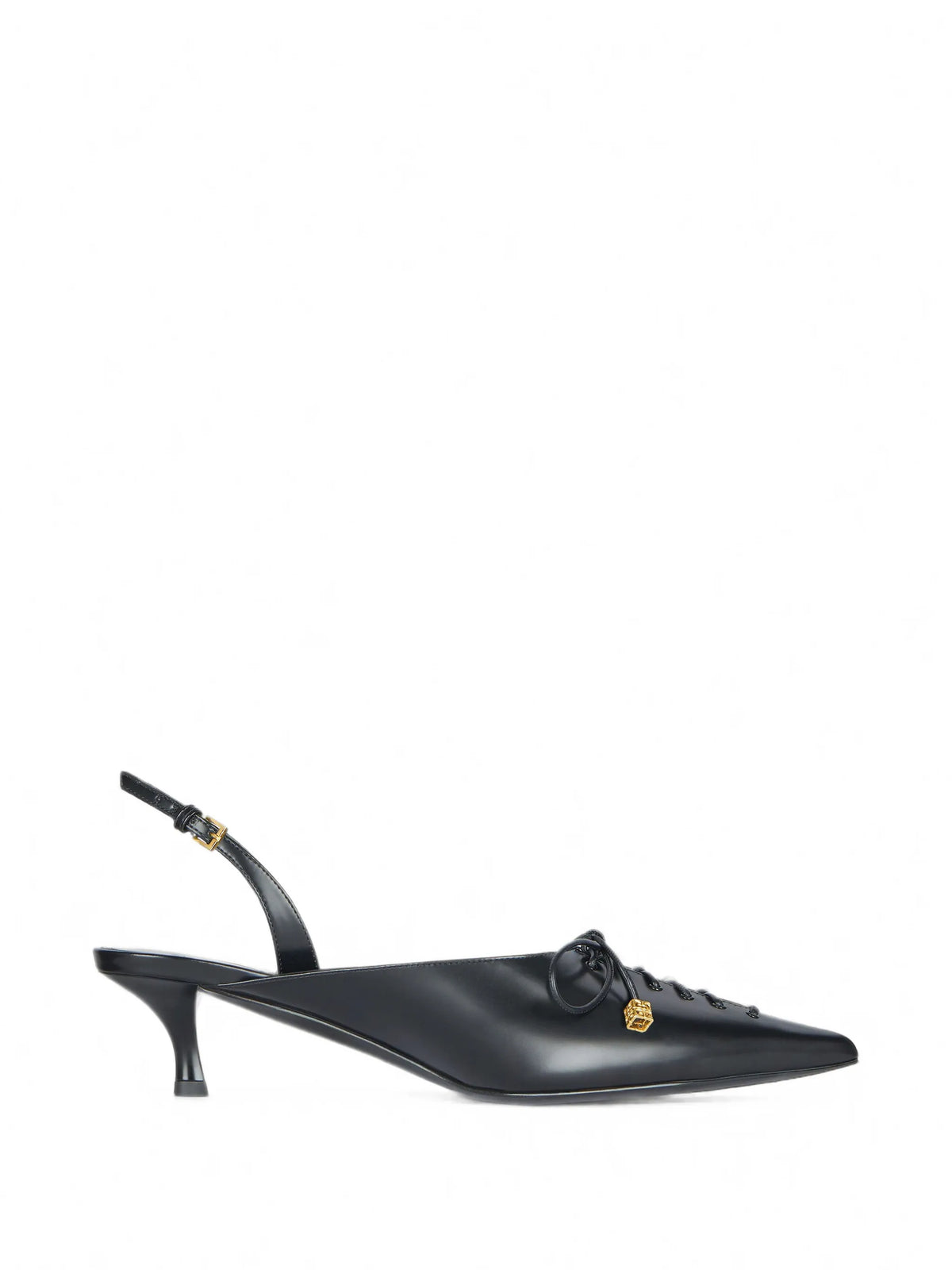 Givenchy - Lace-up Slingbacks In Leather