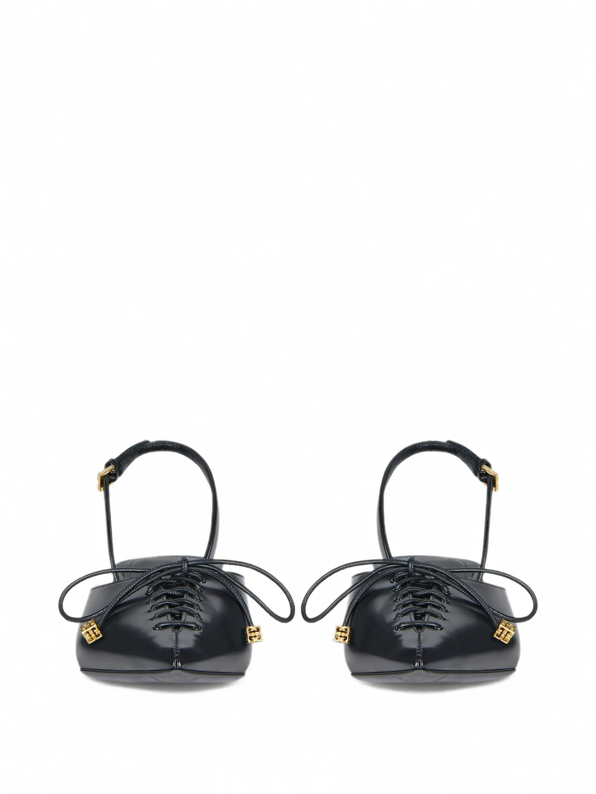 Givenchy - Lace-up Slingbacks In Leather