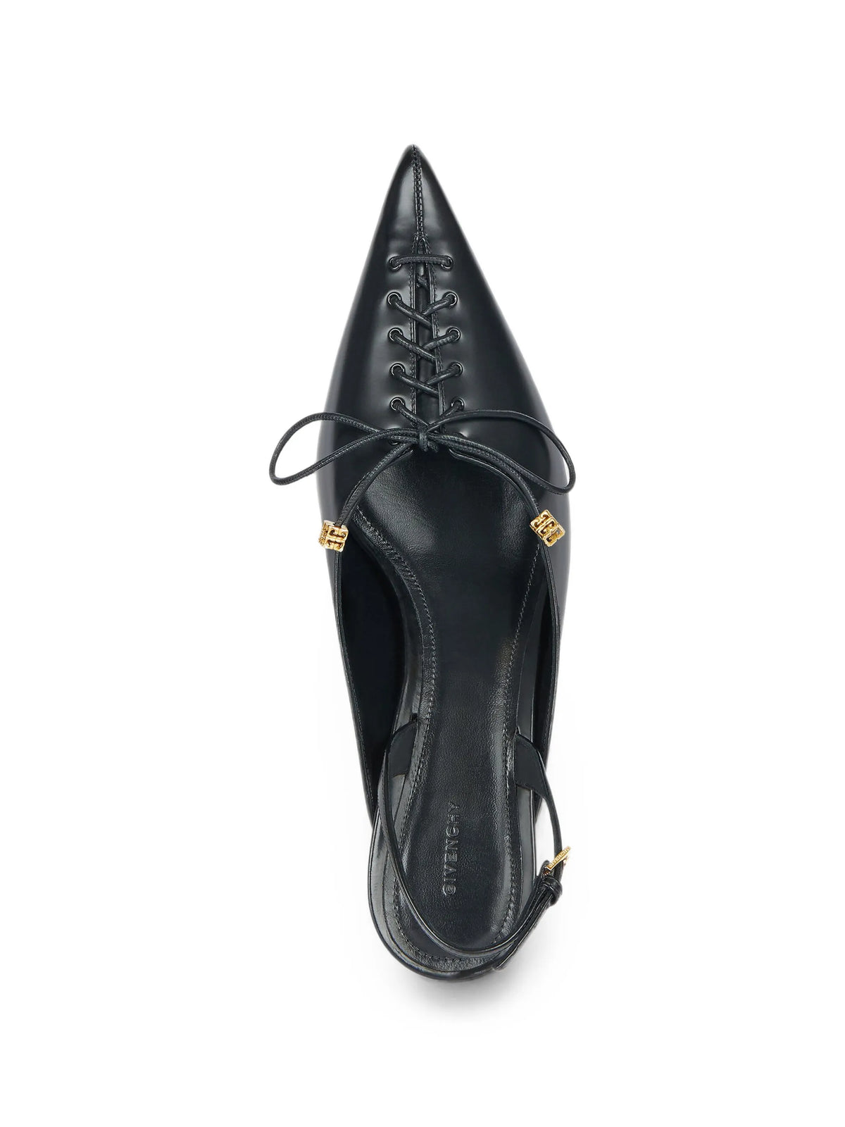 Givenchy - Lace-up Slingbacks In Leather