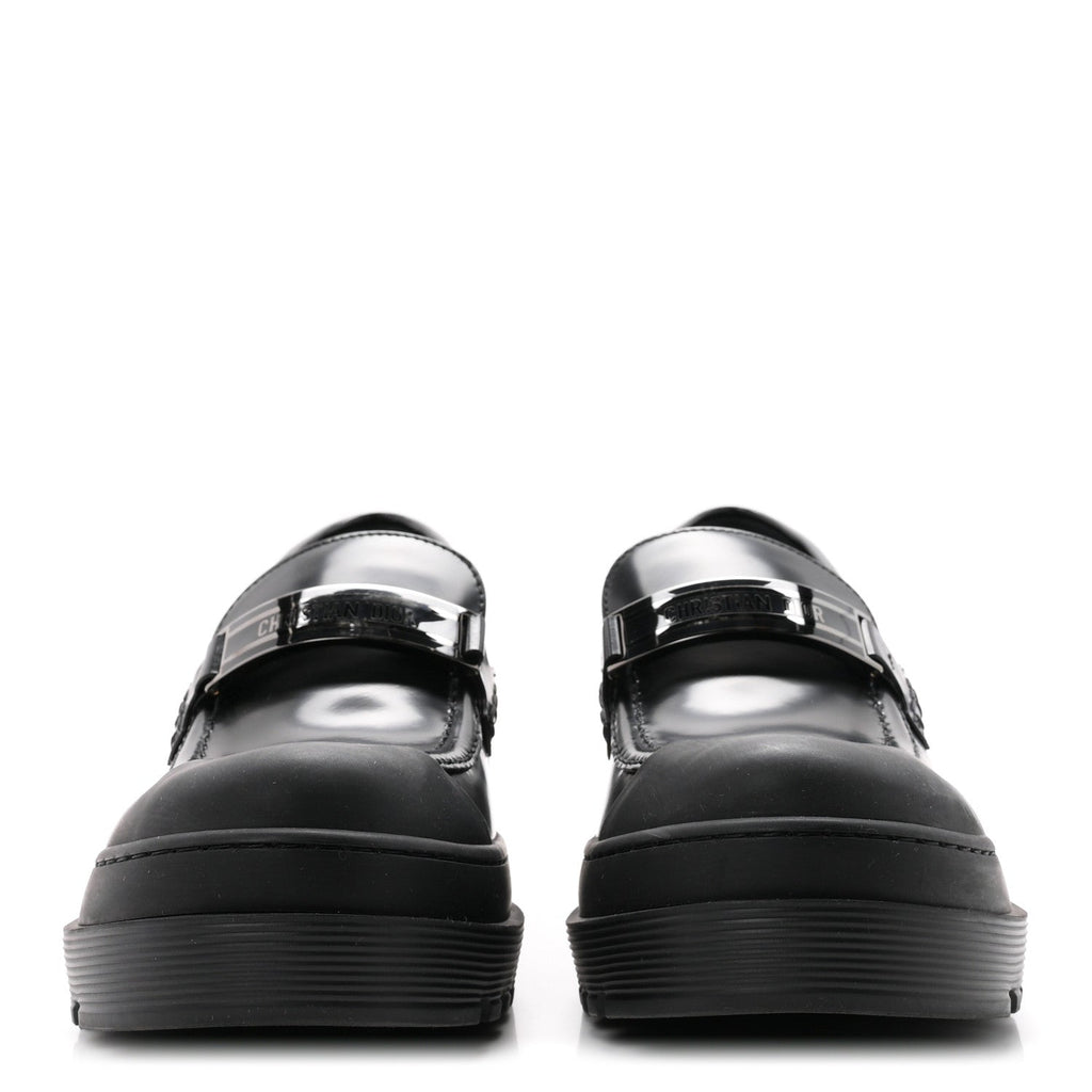 Dior - Brushed Calfskin Rubber Dior Code Cap Toe Lug Sole 35mm Loafers