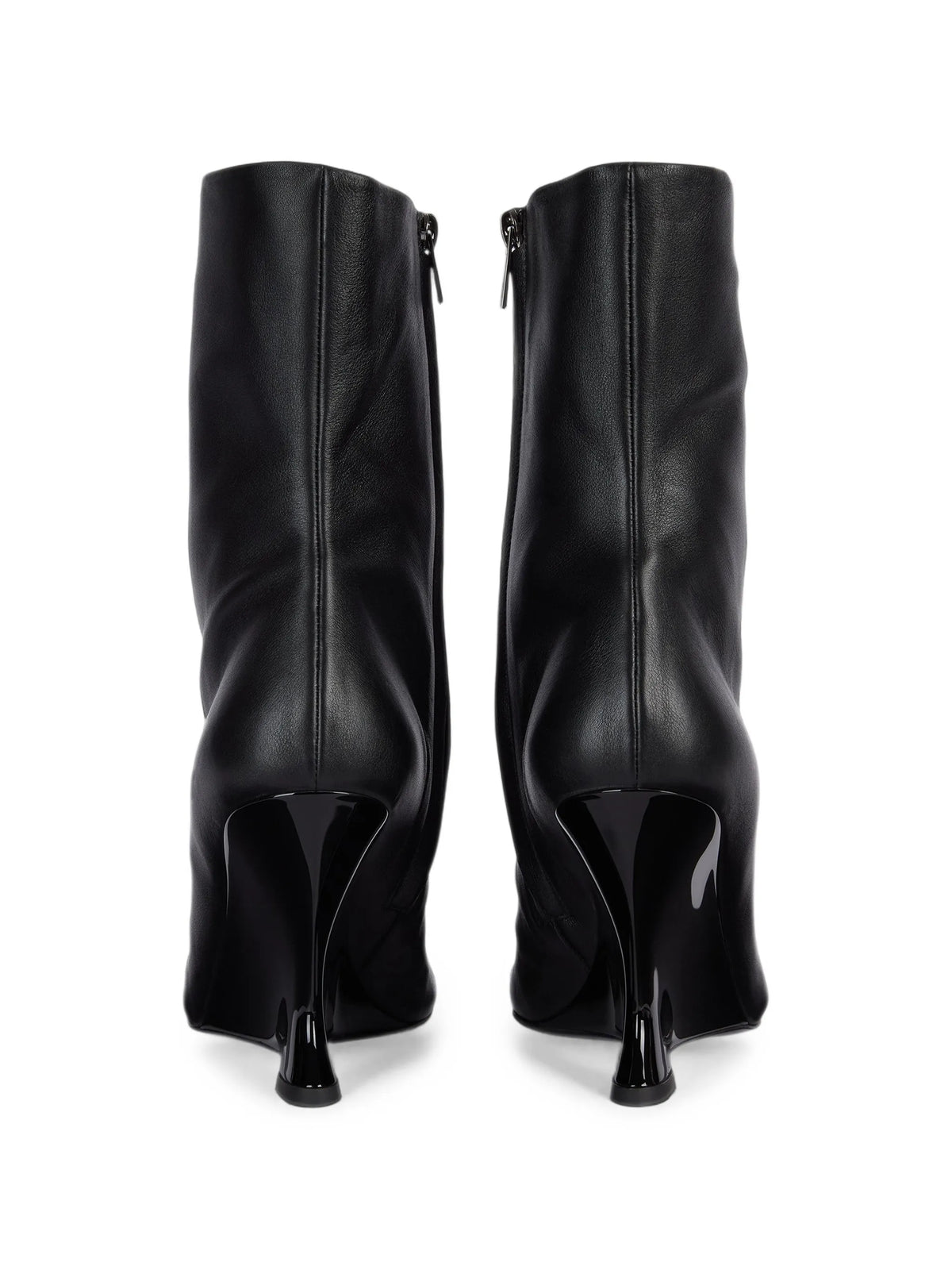 Balmain - Wedge Smooth-leather Ankle Boots