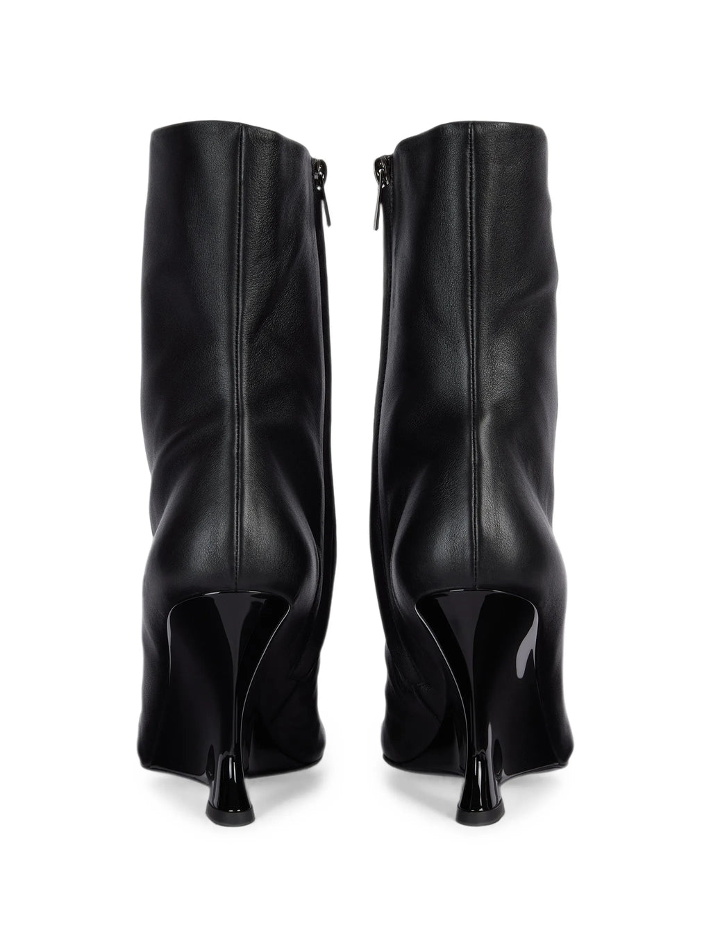 Balmain - Wedge Smooth-leather Ankle Boots