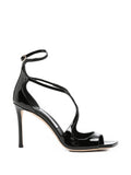 Jimmy Choo - Azia 95 Black Patent Leather Sandals