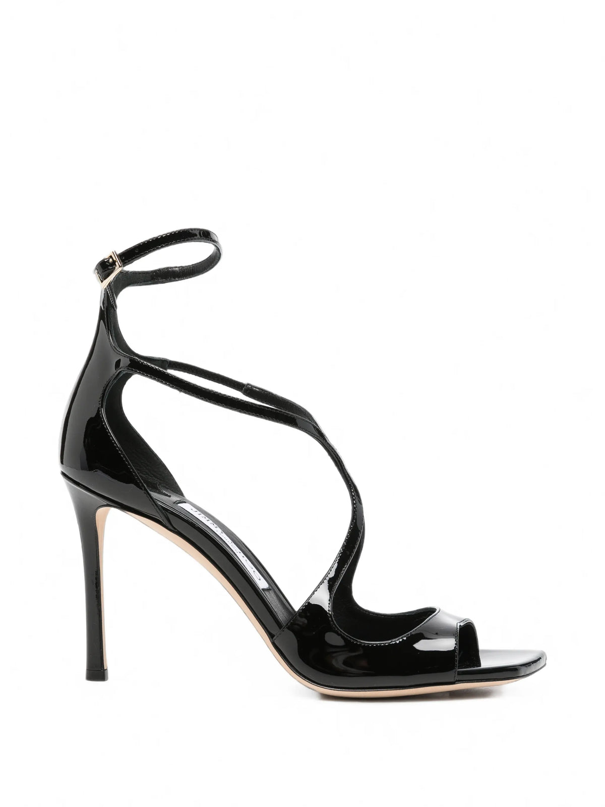 Jimmy Choo - Azia 95 Black Patent Leather Sandals