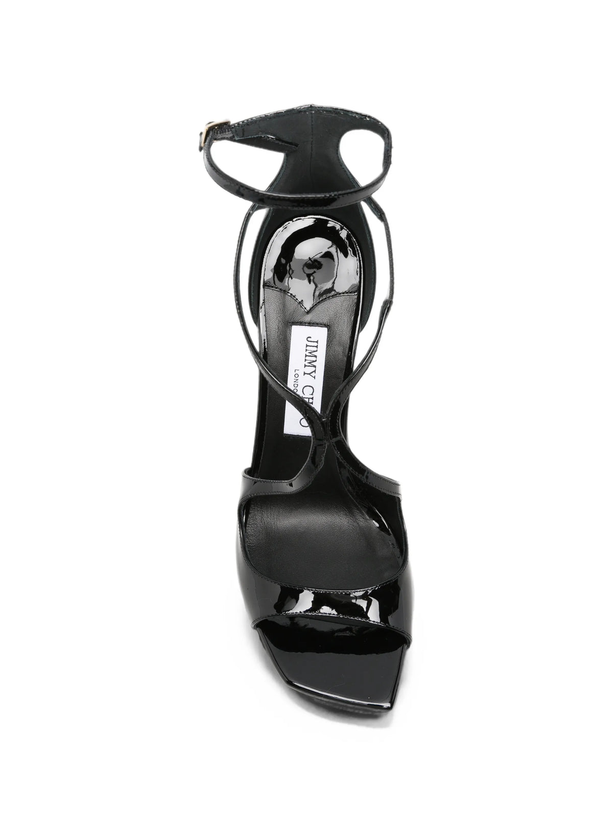 Jimmy Choo - Azia 95 Black Patent Leather Sandals
