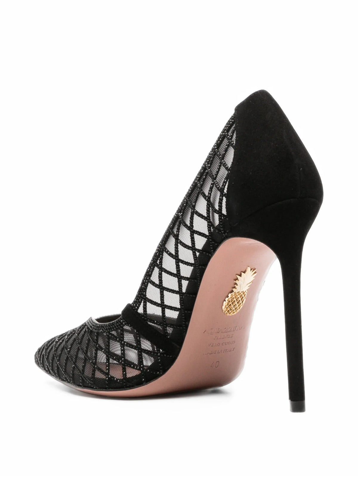 Aquazzura - Lumiere Crystal-mesh Pumps