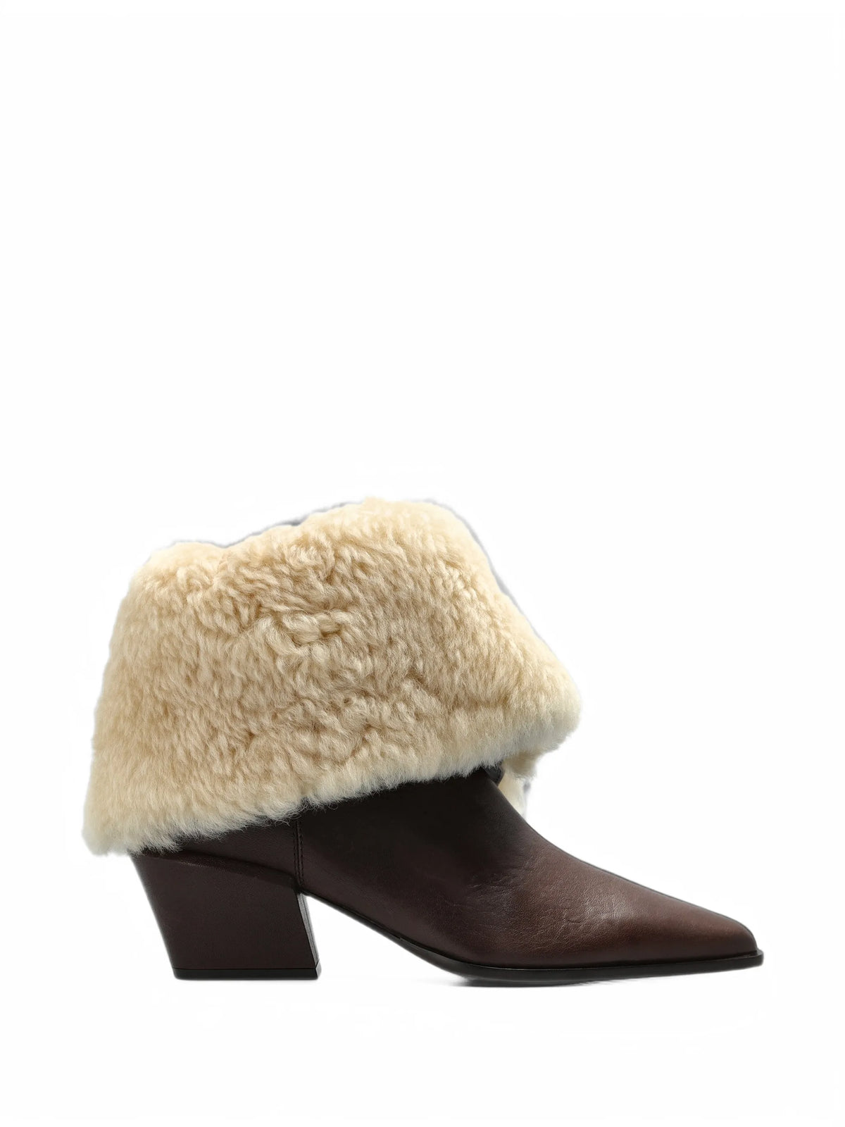 Paris Texas - Bettina Shearling-trim Ankle Boots