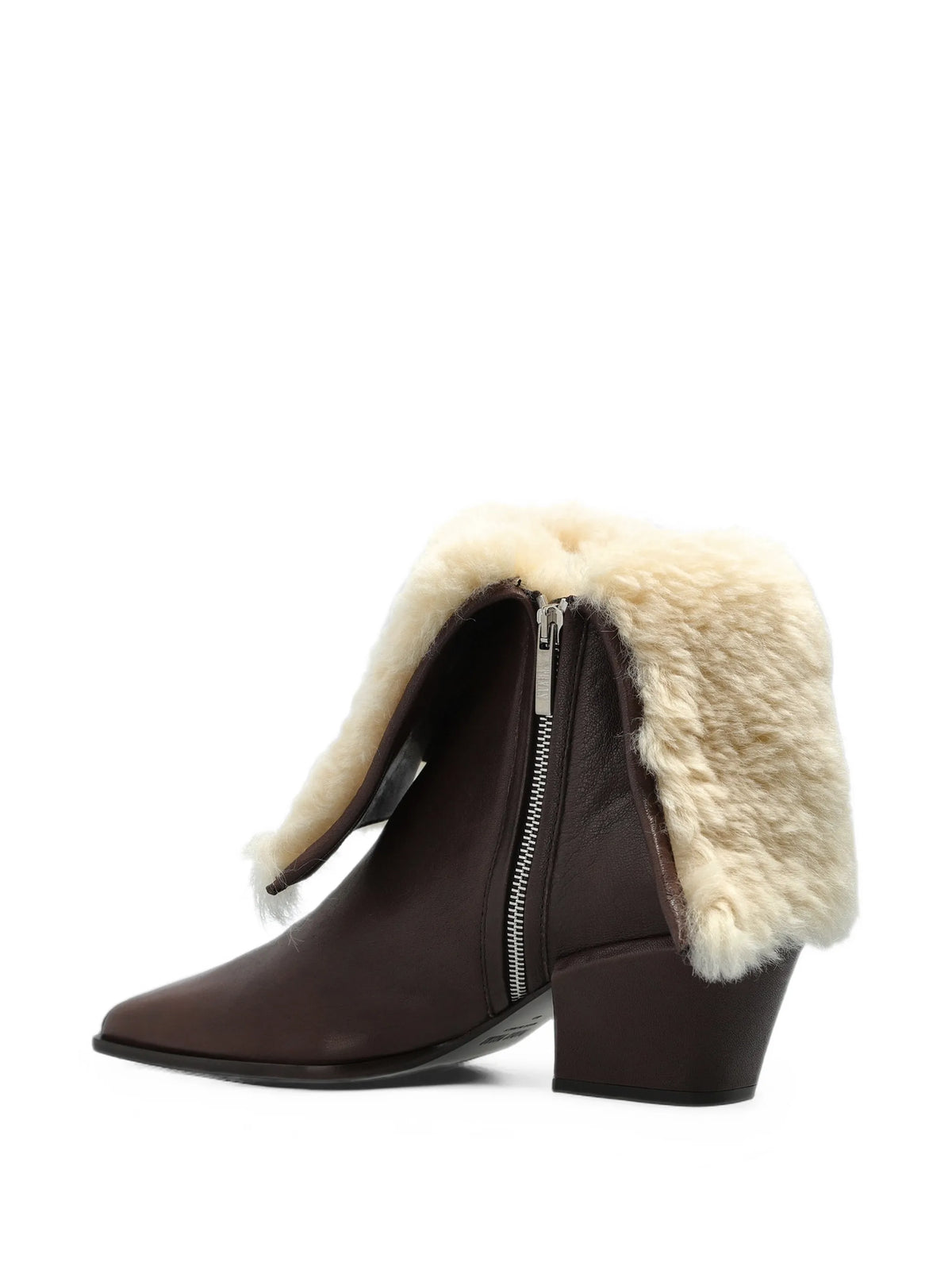 Paris Texas - Bettina Shearling-trim Ankle Boots