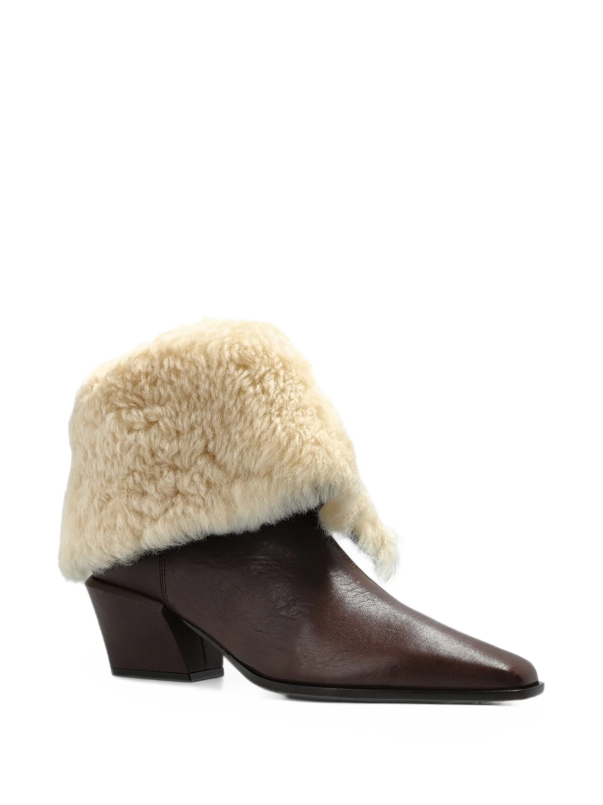 Paris Texas - Bettina Shearling-trim Ankle Boots