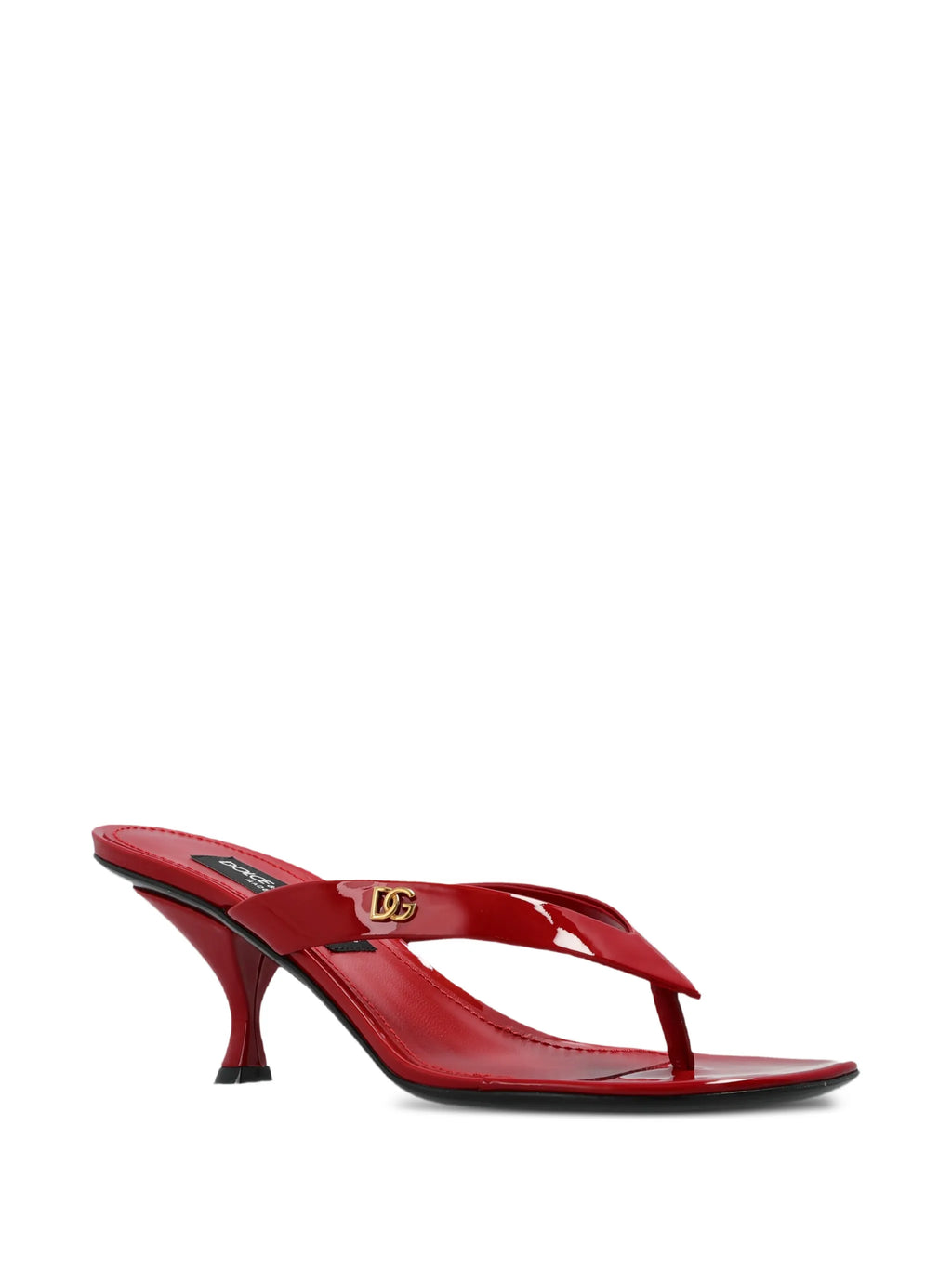 Dolce & Gabbana - DG Logo Patent Leather Sandals