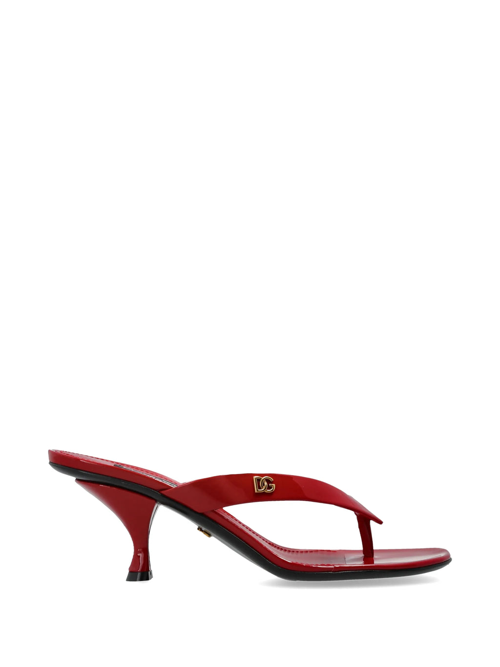 Dolce & Gabbana - DG Logo Patent Leather Sandals