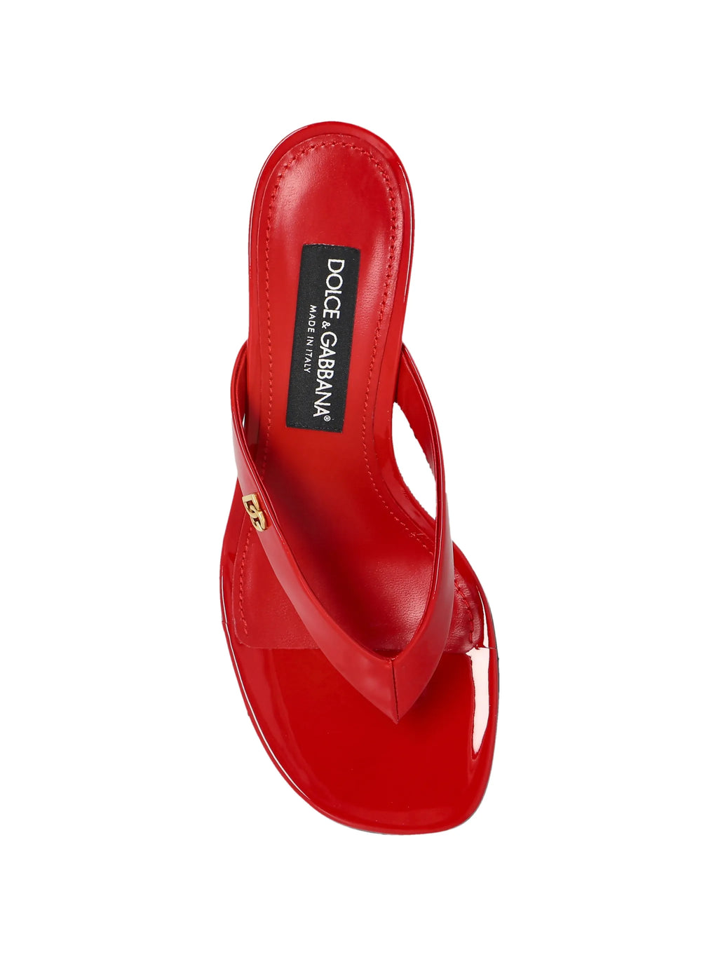 Dolce & Gabbana - DG Logo Patent Leather Sandals