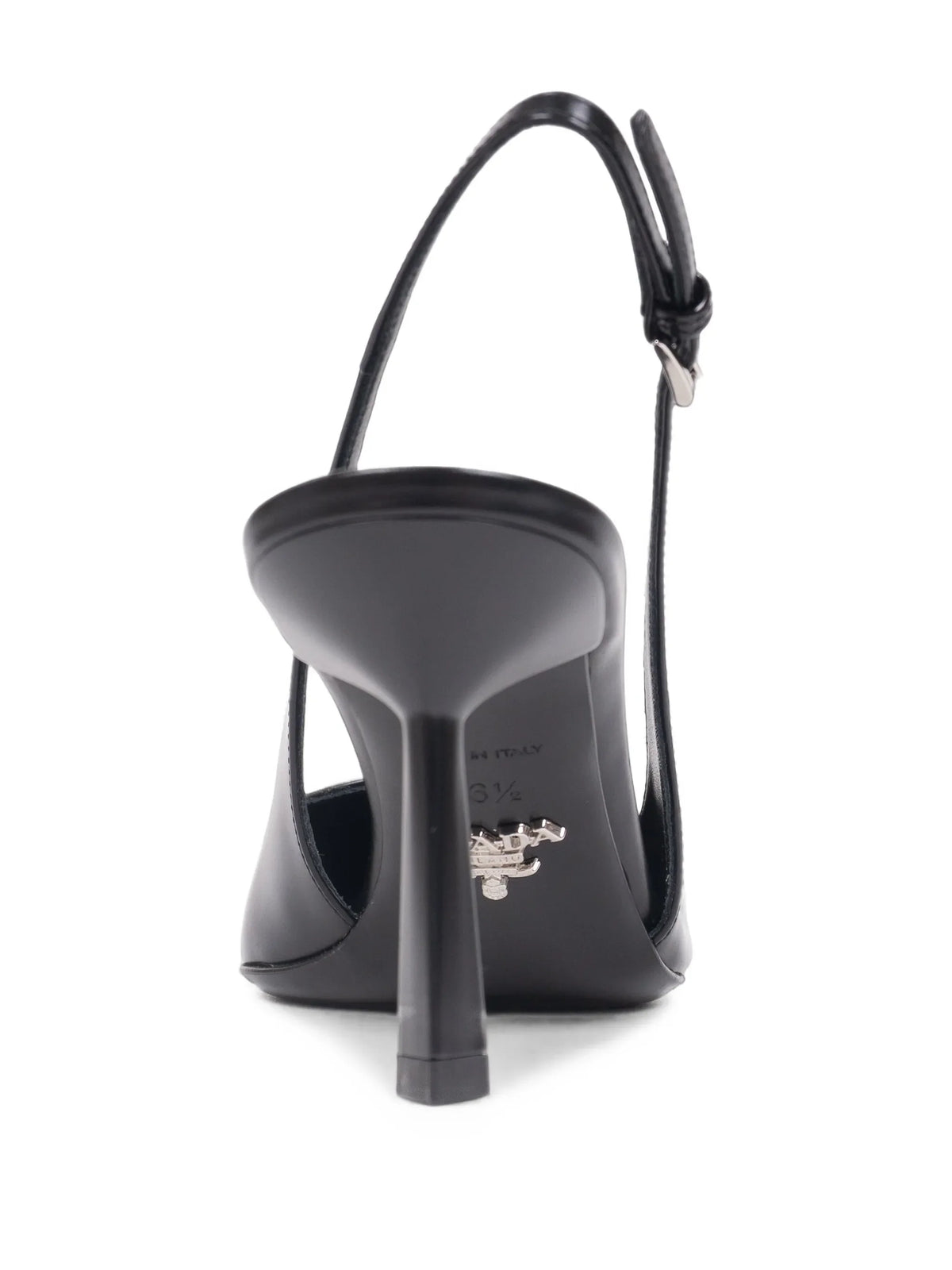 Prada - Brushed Leather Slingback Pumps