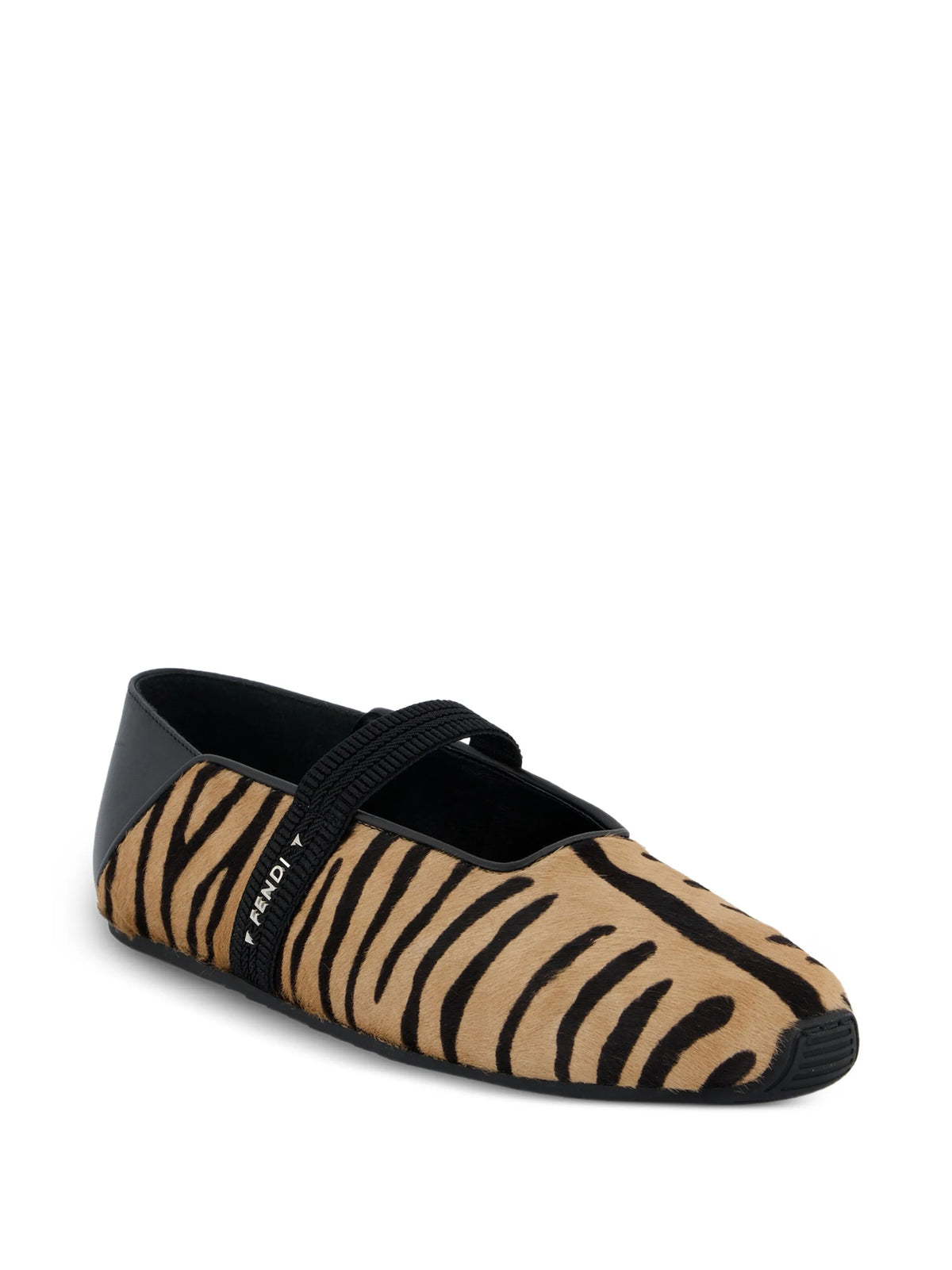 Fendi - Academia Animal-print Ballet Flats