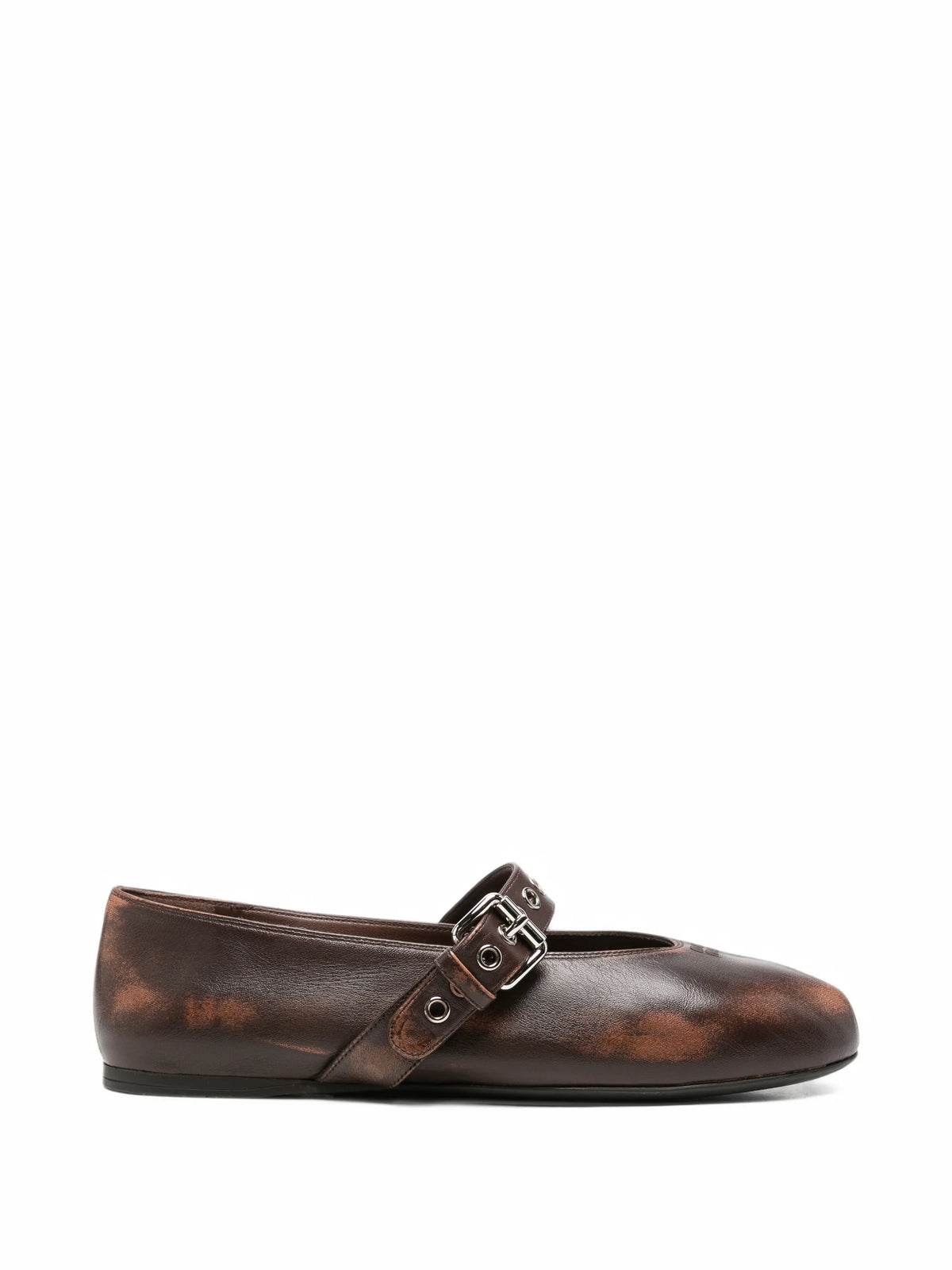 Miu Miu - Buckle-strap Ballet Flats