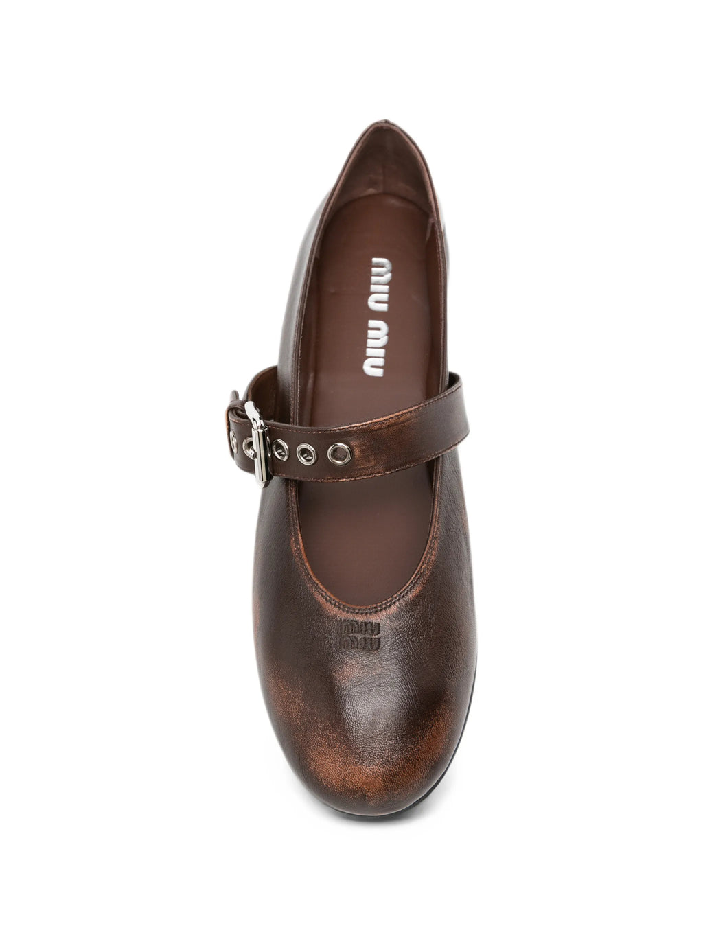 Miu Miu - Buckle-strap Ballet Flats