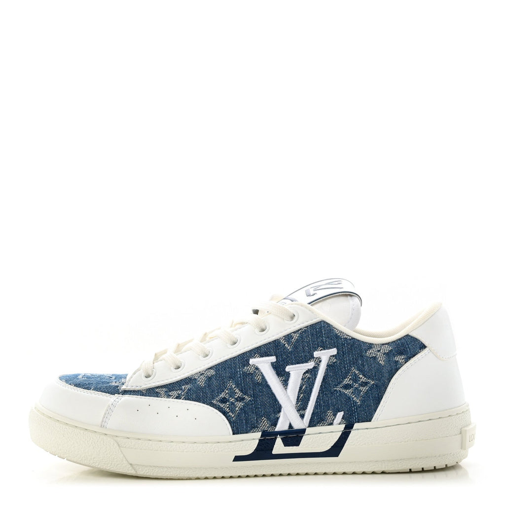 Louis Vuitton - Calfskin Monogram Denim Charlie Sneakers