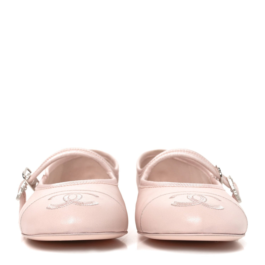 Chanel - Lambskin Mary Jane Flats