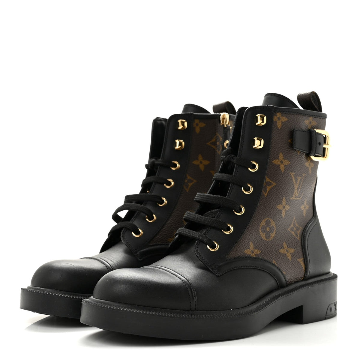 Louis Vuitton - Calfskin Monogram Citizen Flat Ranger Boots
