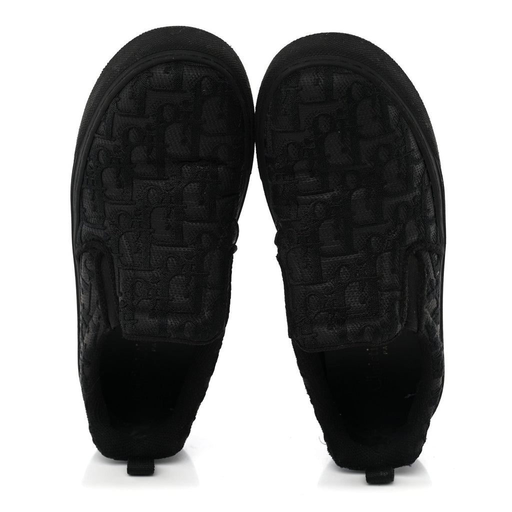 Dior - Shiny Technical Fabric Oblique Embroidered Solar Slip On Sneakers