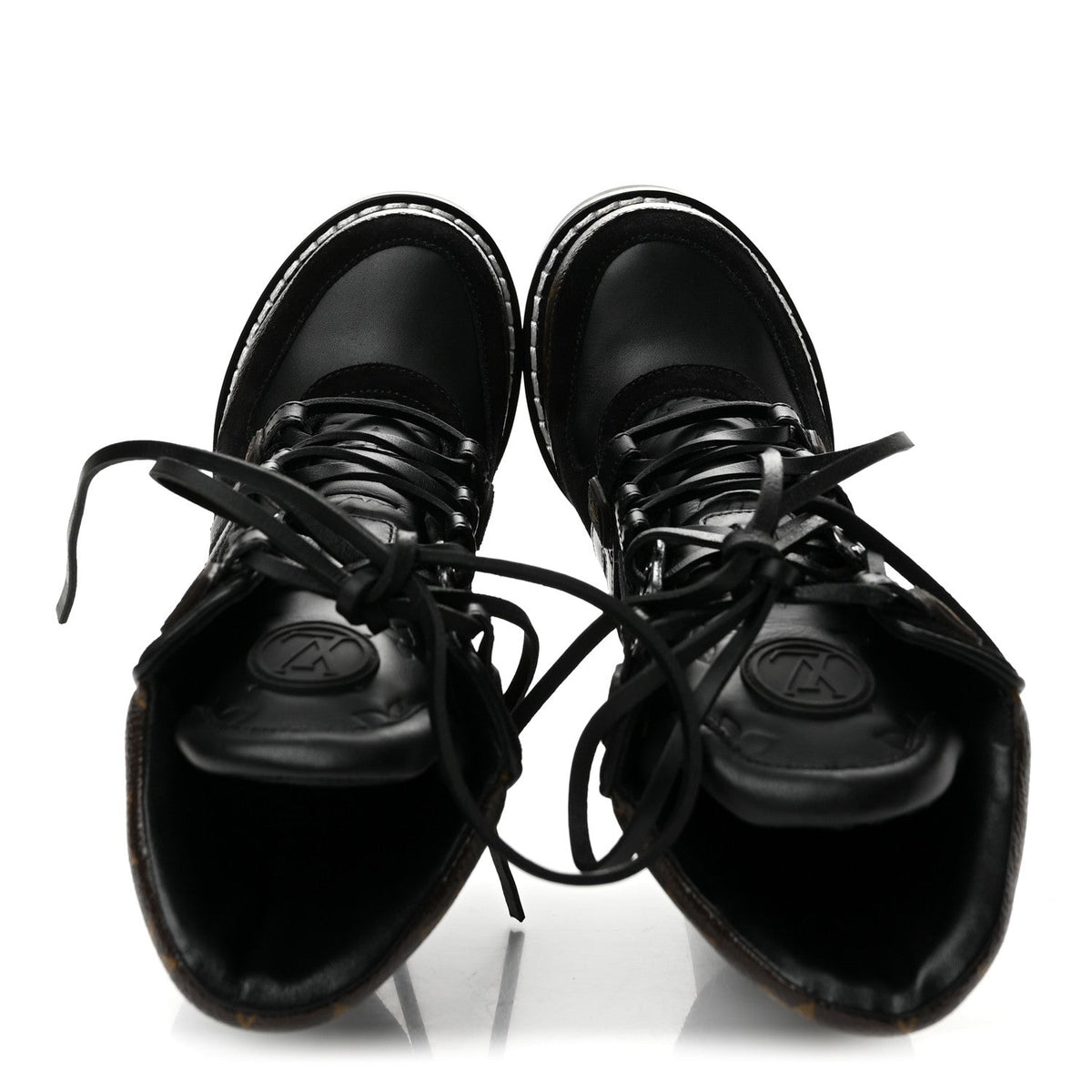 Louis Vuitton - Suede Calfskin Monogram Star Trail Ankle Boots