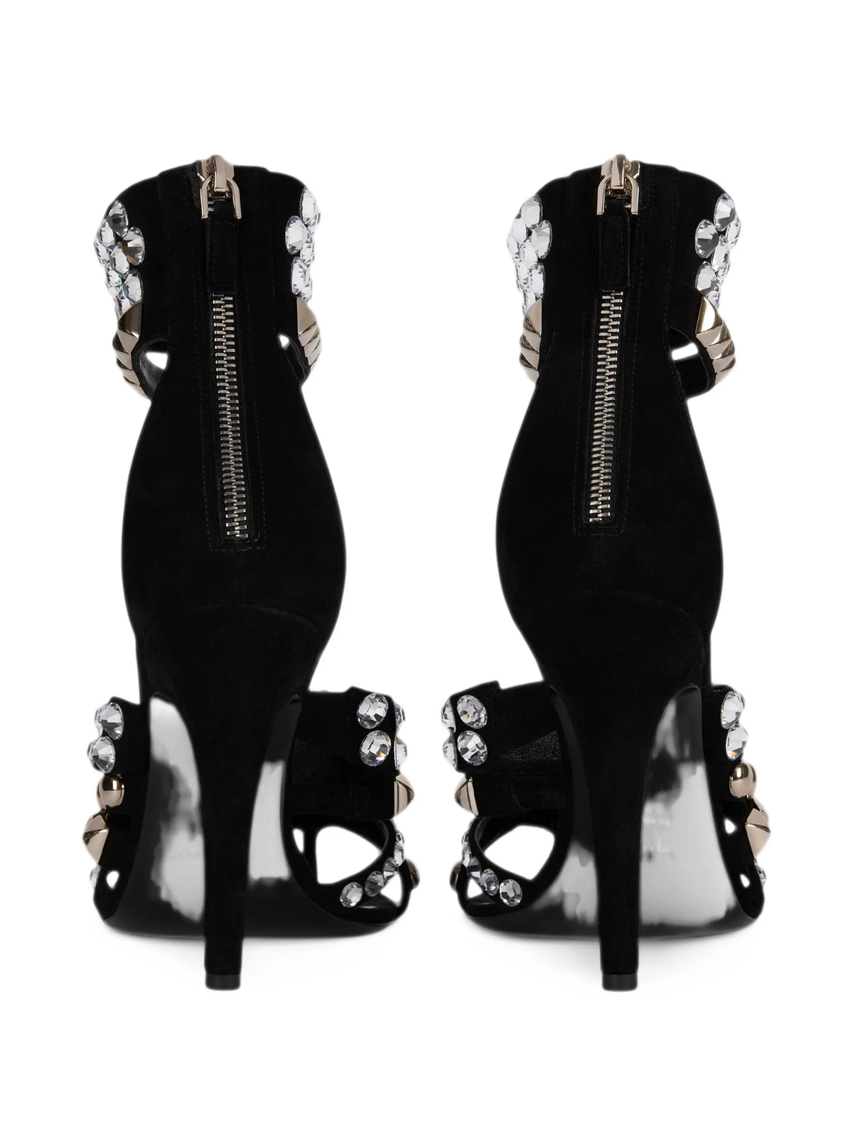 Balmain - Studded Suede Toe-post Sandals