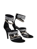 Balmain - Studded Suede Toe-post Sandals