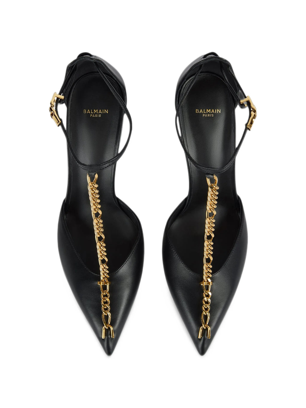 Balmain - Smooth Leather Courts With Chain