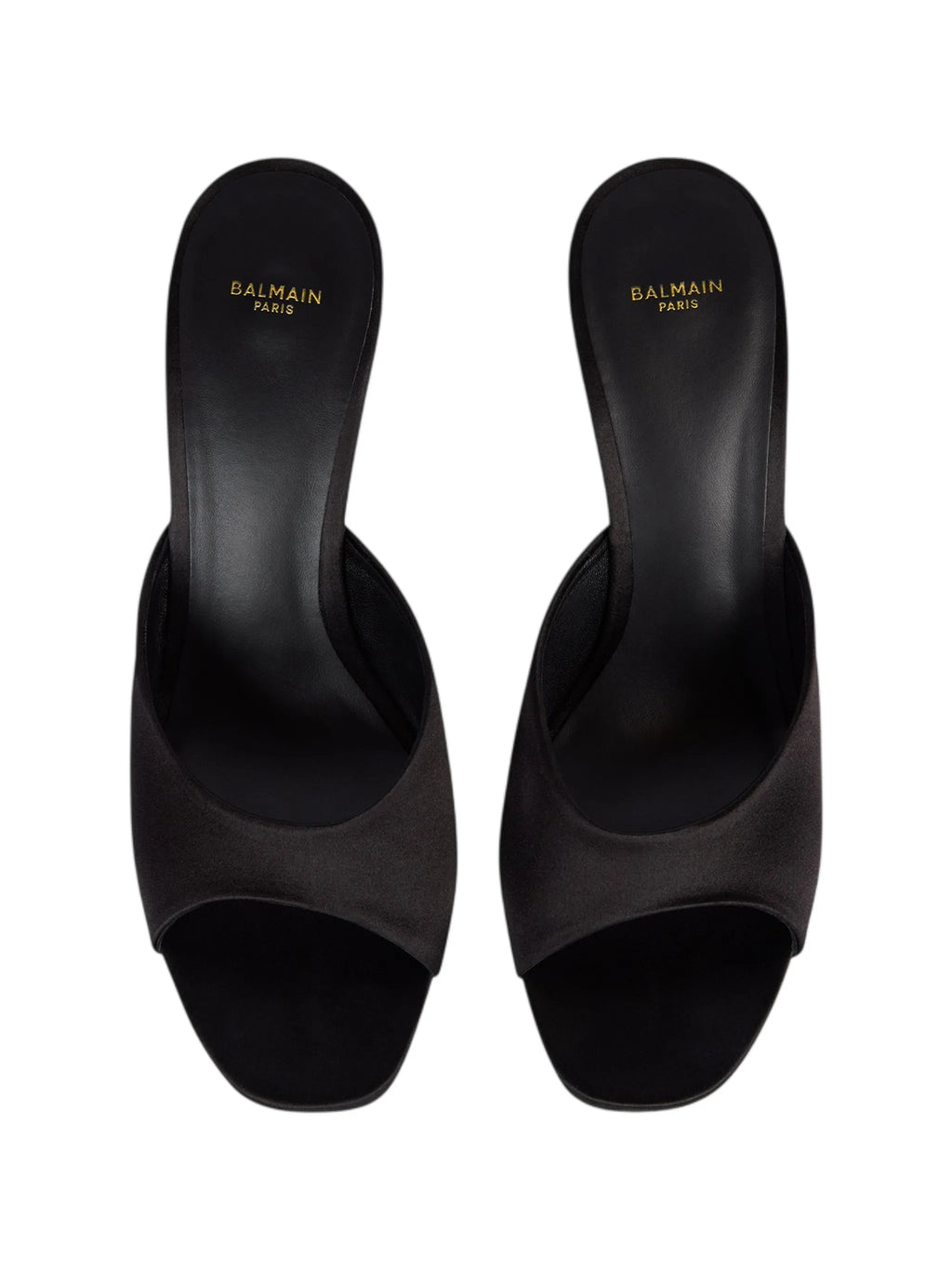 Balmain - Satin Wedge Mules