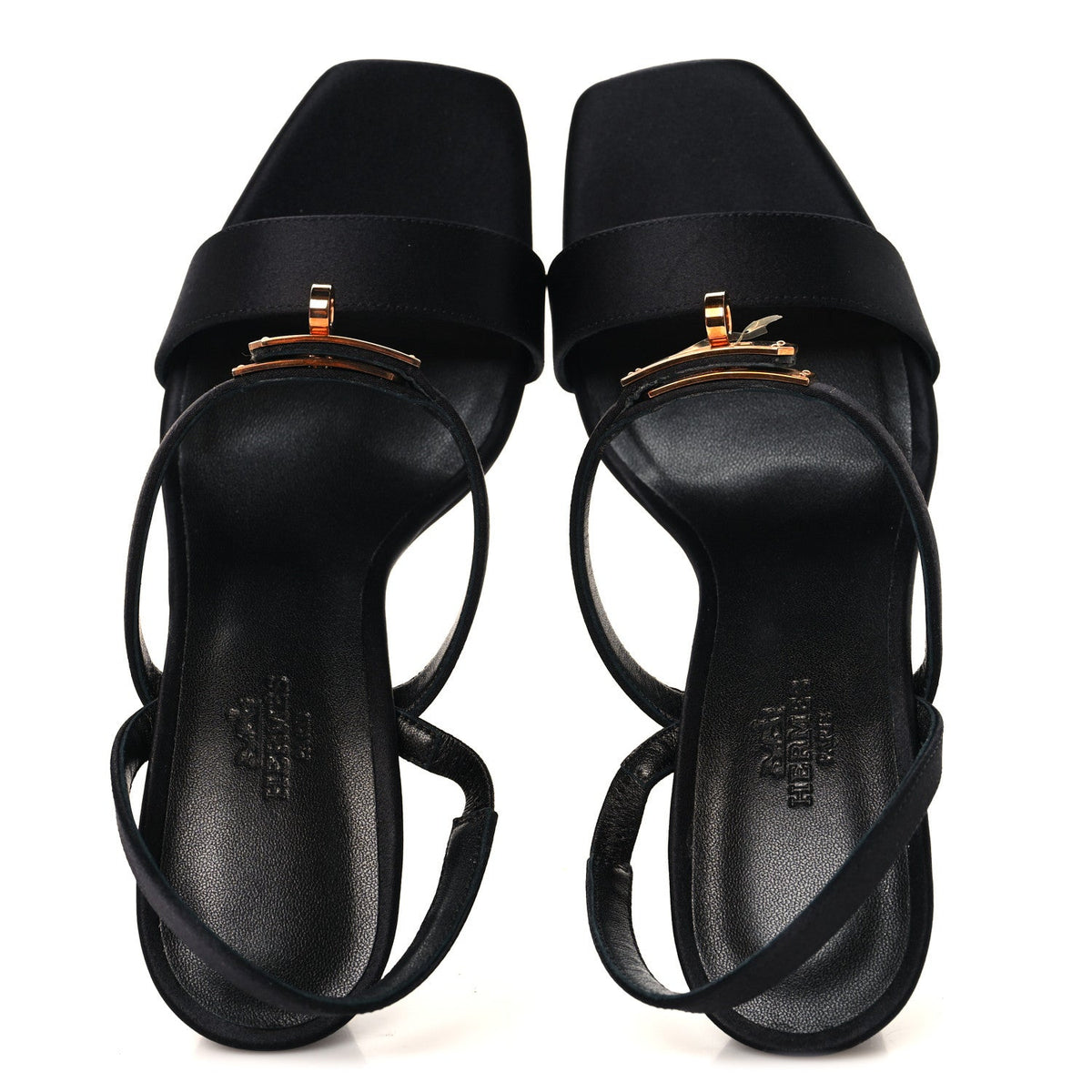 Hermès - Satin Glamour 95 Sandals