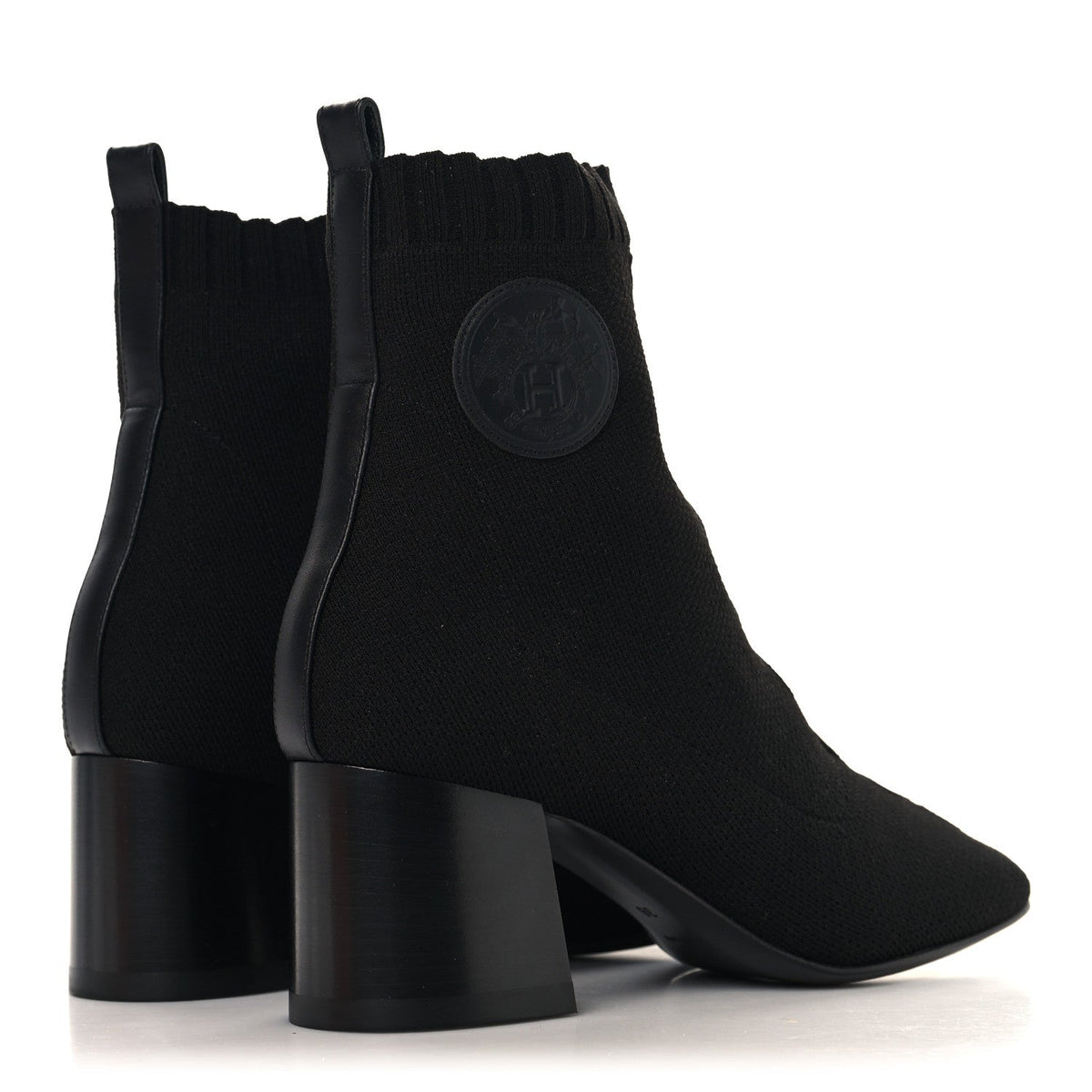 Hermès - Knit Calfskin Jenna 60 Ankle Boots