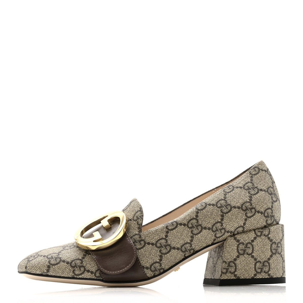 Gucci - GG Supreme Monogram Malaga Kid Blondie Pumps