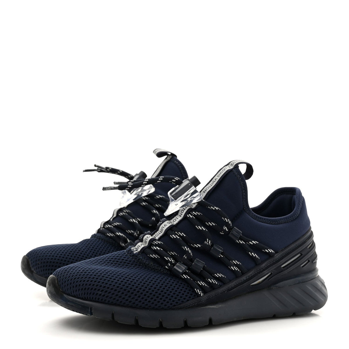 Louis Vuitton - Neoprene Mesh Rubber Fastlane Low Sneakers