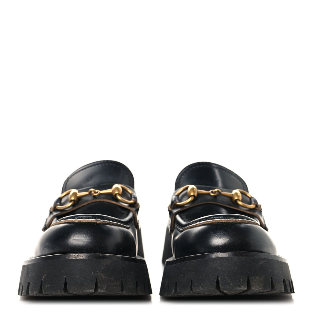 Gucci - Cordovan Lux Harald Horsebit 25mm Platform Loafers