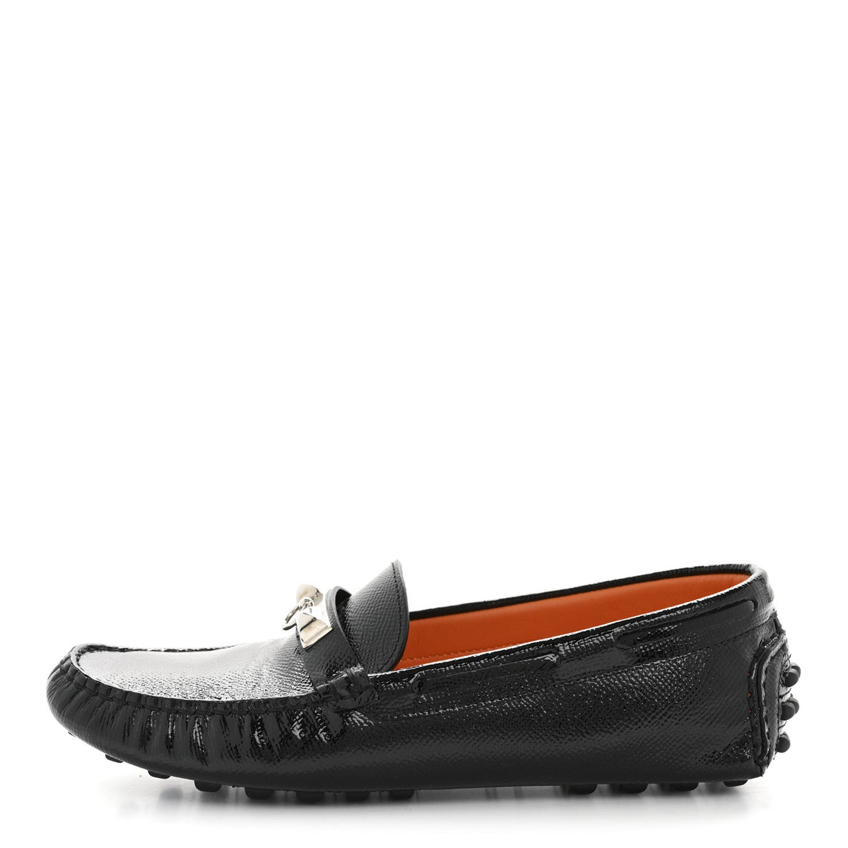 Hermès - Patent Epsom Irving Driving Moccasin Loafers