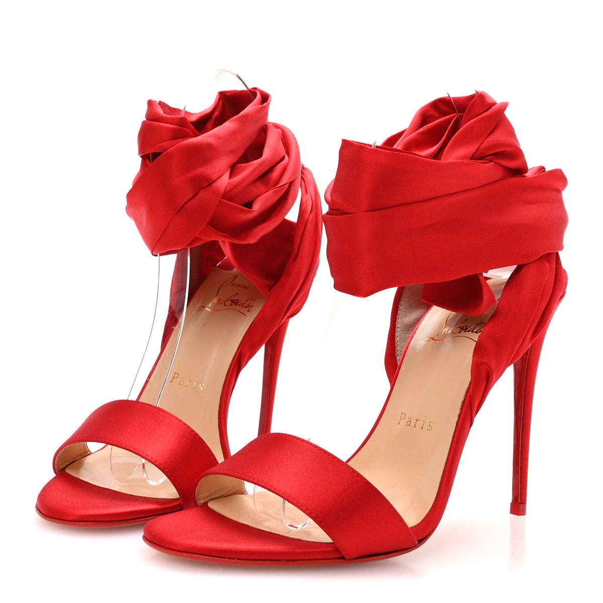 Christian Louboutin - Crepe Satin Du Desert 100 Sandal
