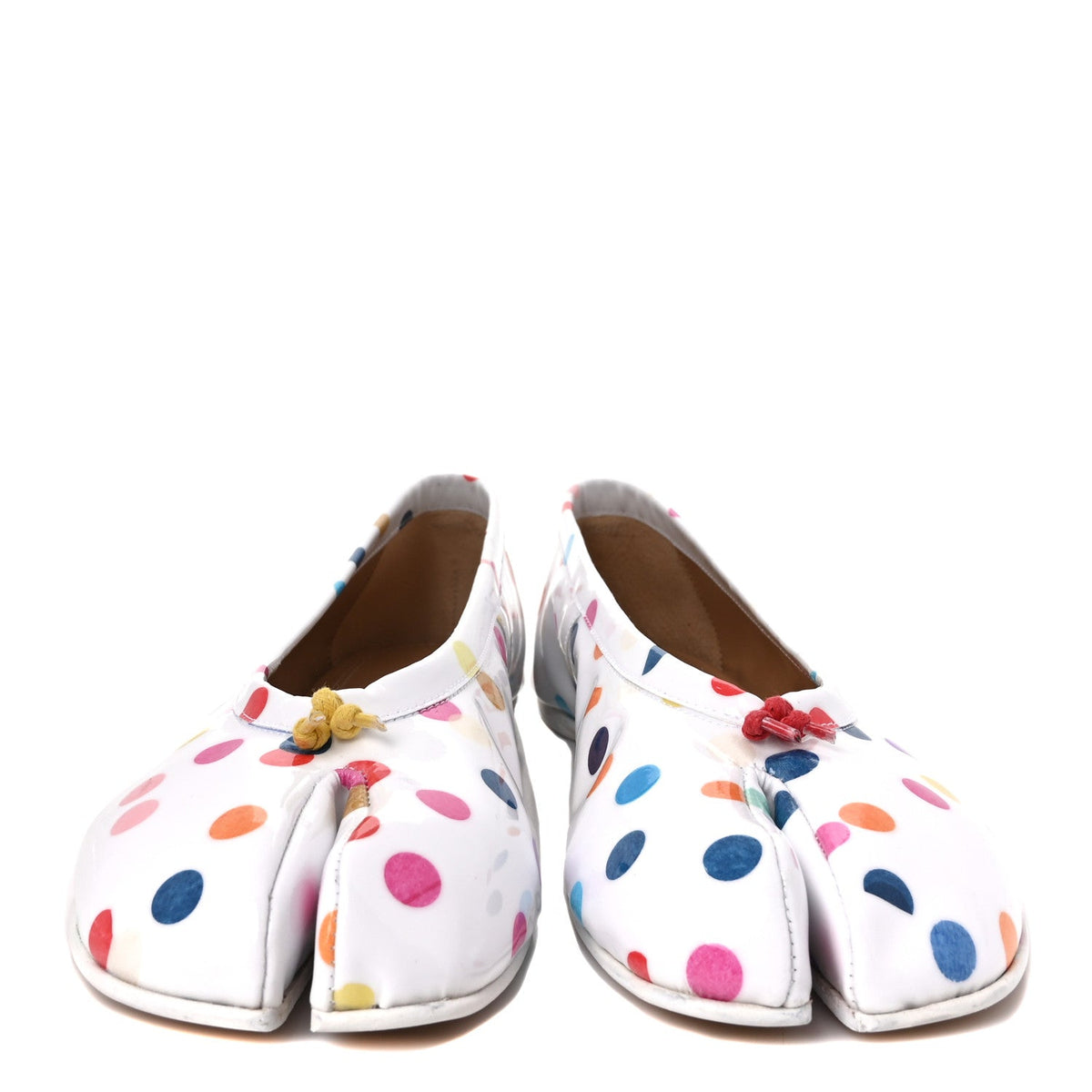 Maison Margiela - Coated Canvas Confetti Printed Tabi New Ballerina Flats