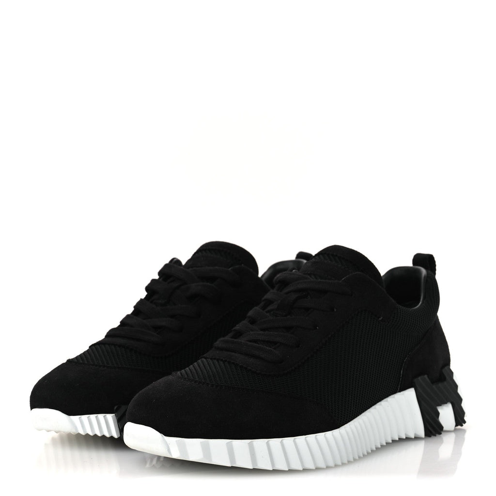 Hermès - Textured Mesh Suede Goatskin Bouncing Sneakers