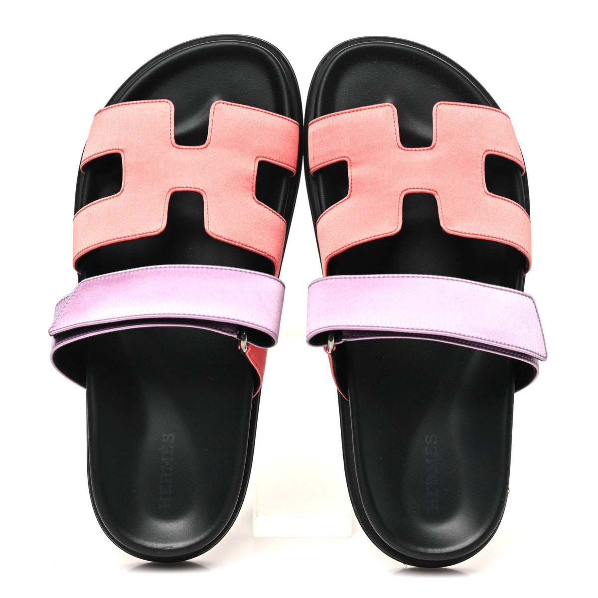 Hermès - Satin Crepe Chypre Sandals