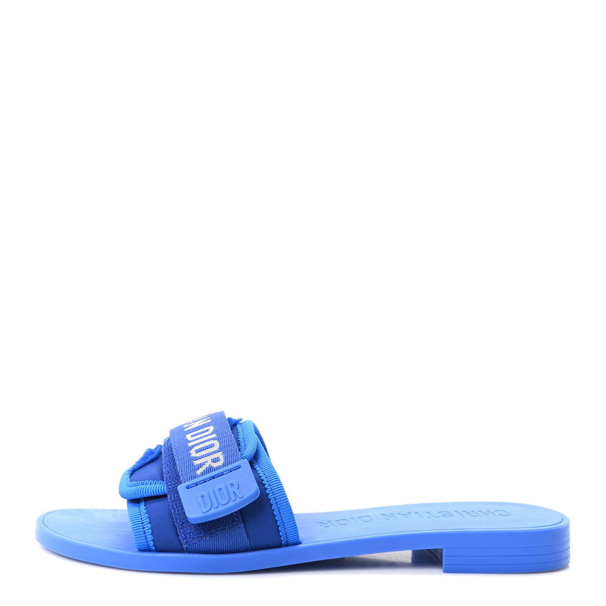 Dior - Technical Stretch Fabric Camouflage Dio(r)evolution Slide Sandals - Blue Fluo