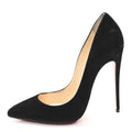 Christian Louboutin - Suede Pigalle Follies 120 Pumps