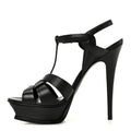 Saint Laurent - Calfskin Tribute 105 Platform Sandals