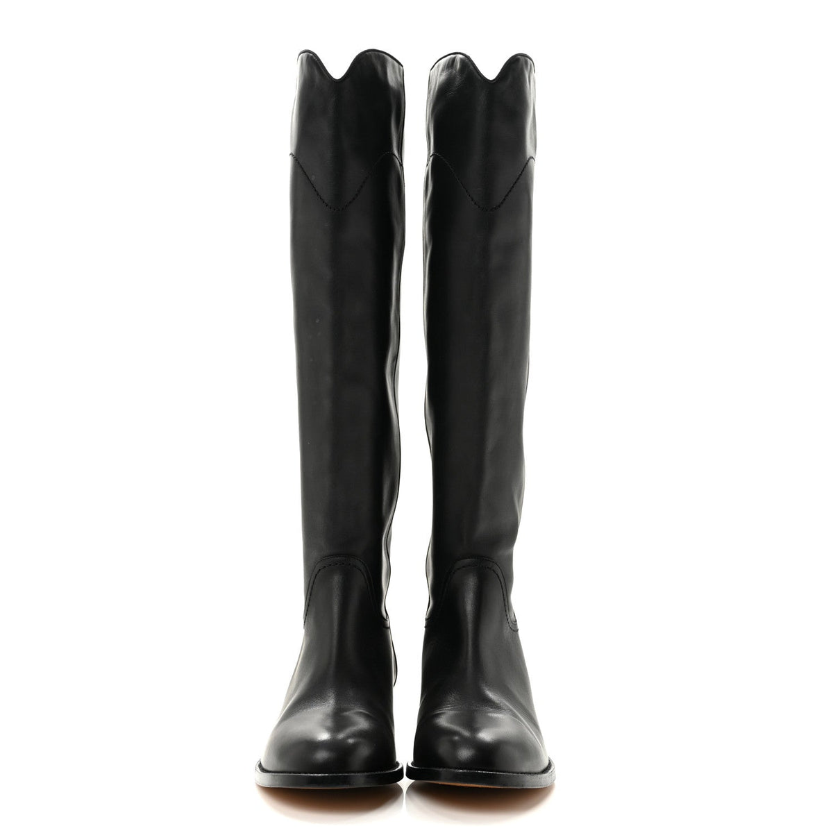 Chanel - Calfskin Ascot Riding Boots
